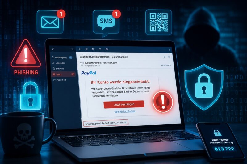 Phishing erkennen: Die häufigsten Betrugsmaschen im Internet