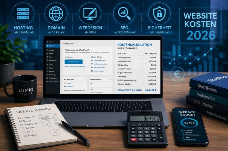 Was kostet eine Website 2026? Der große Kostenüberblick