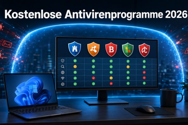 Die besten kostenlosen Antivirenprogramme 2026 im Vergleich