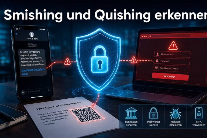 Smishing und Quishing – neue Betrugsmaschen erkennen und verhindern