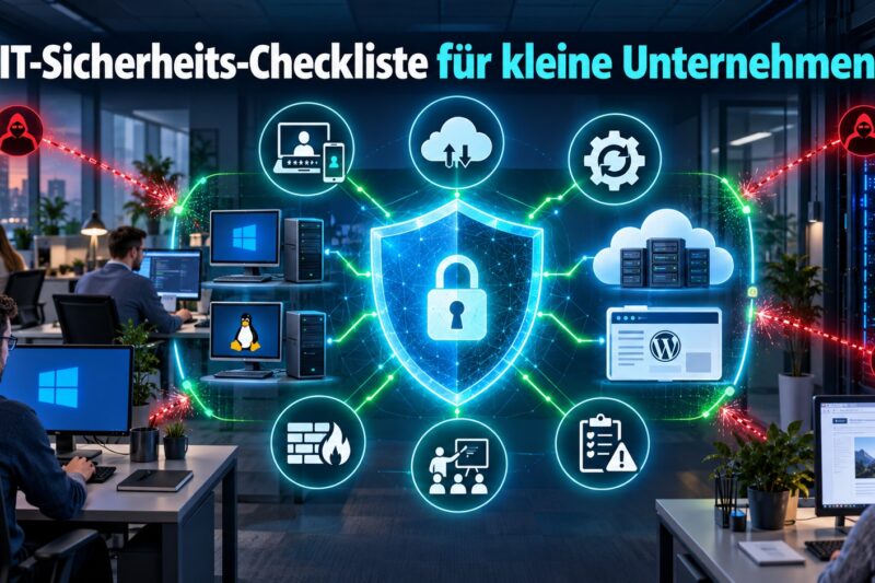 IT-Sicherheits-Checkliste für kleine Unternehmen: 20 Maßnahmen für 2026