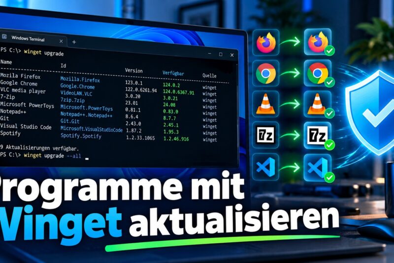 Programme mit Winget aktualisieren: Windows-Software einfach aktuell halten