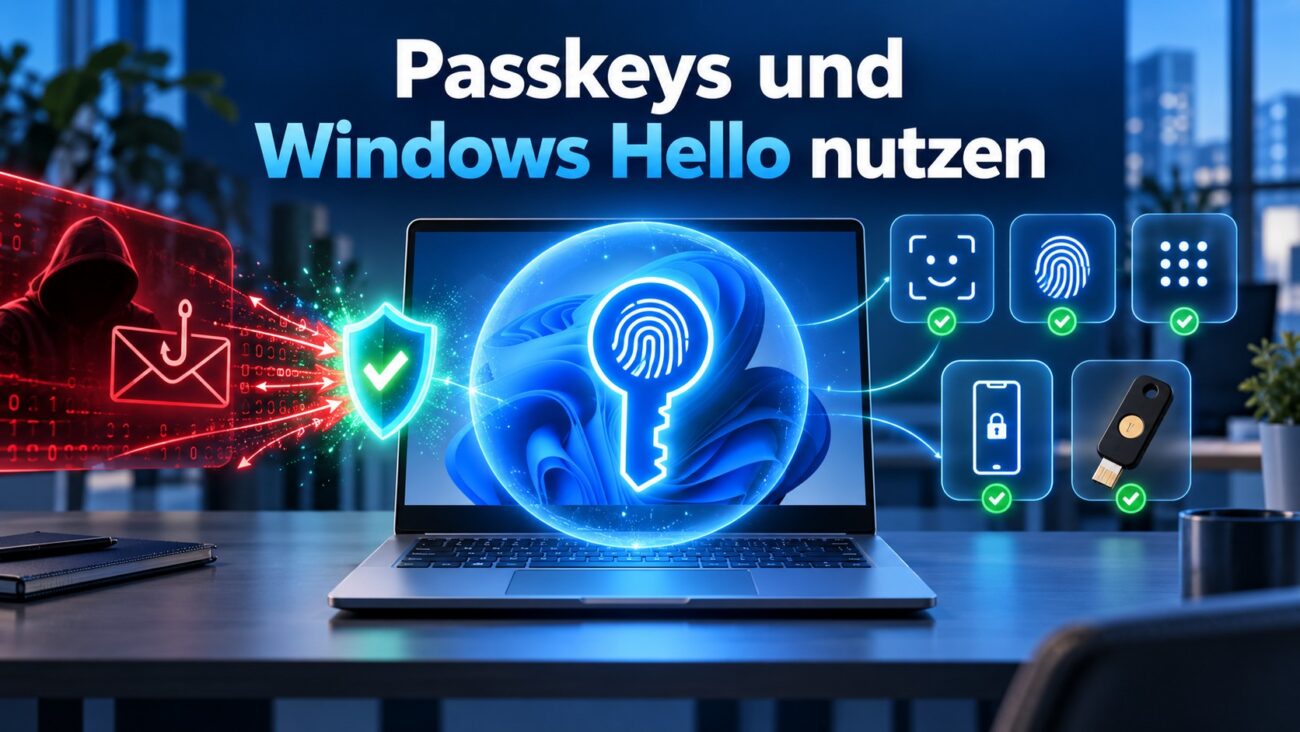 Passkeys und Windows Hello unter Windows 11 sicher einrichten und nutzen