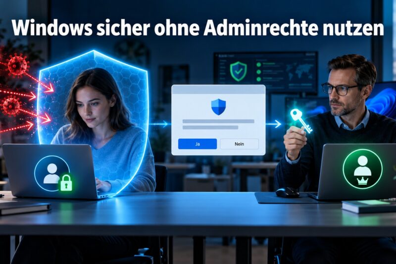 Benutzerkonto ohne Administratorrechte verwenden: Windows 11 sicher einrichten