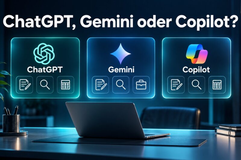 ChatGPT, Gemini und Copilot im Vergleich: Welche KI ist die beste?