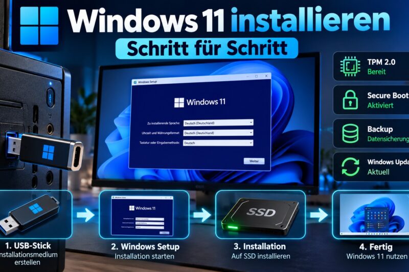 Windows 11 installieren: Schritt-für-Schritt-Anleitung für Anfänger