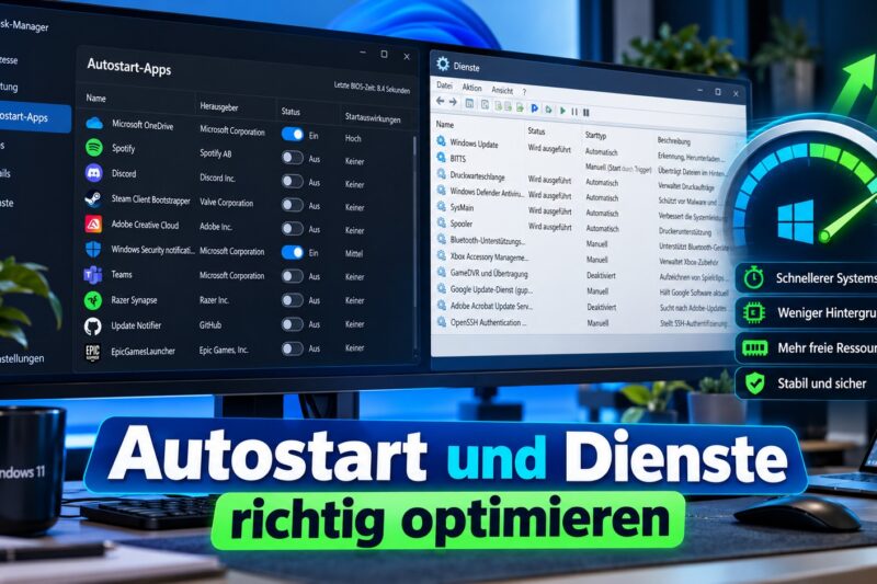 Autostart und unnötige Dienste prüfen: Windows 11 schneller und schlanker machen