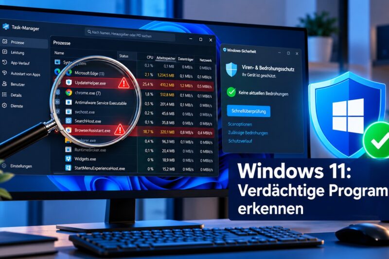 Verdächtige Programme unter Windows erkennen und entfernen – Anleitung 2026